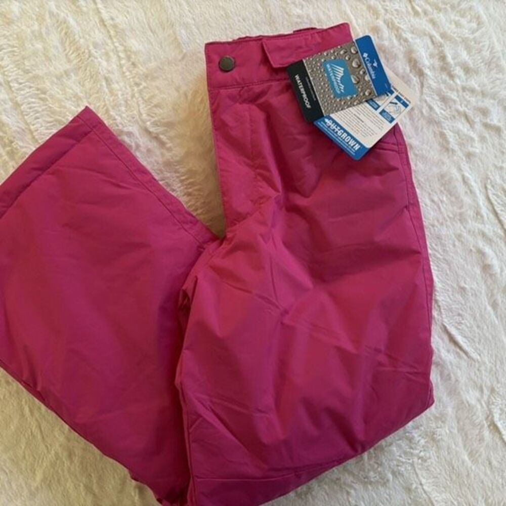 NWT Columbia Girls' Snow Pants Pink Size Medium 10/12